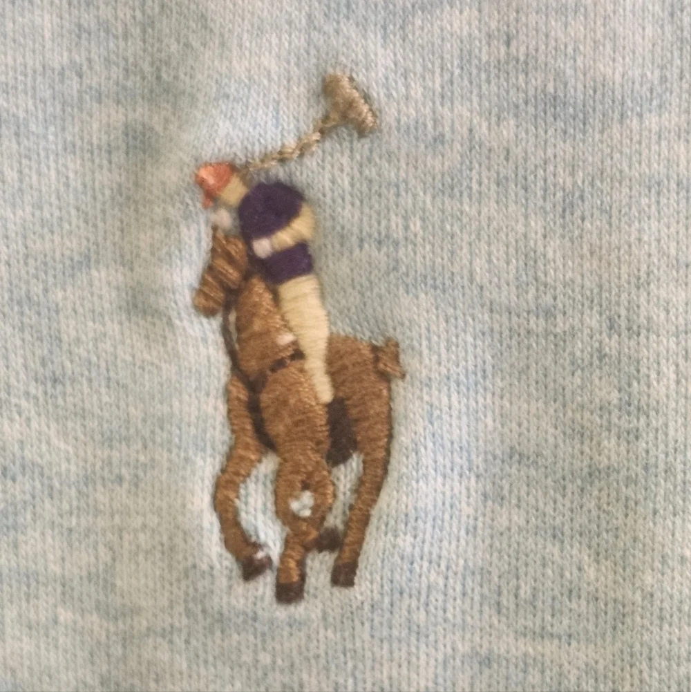 Polo by Ralph Lauren Men's Light Heathered Blue Polo Shirt - Picture 3 of 6